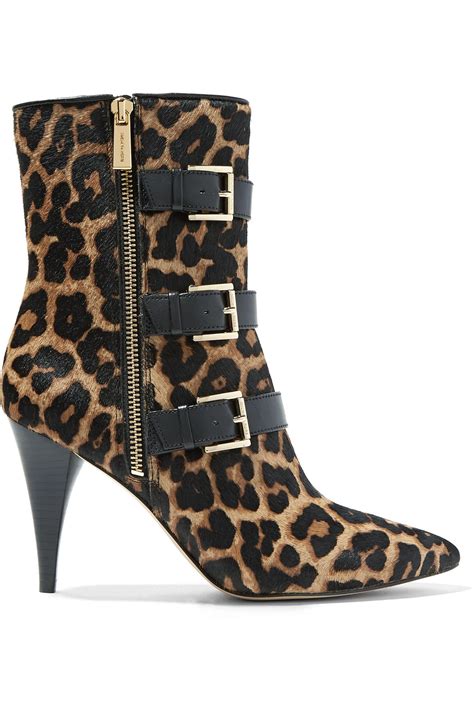 michael kors boots leopard|Michael Kors leopard print shoes.